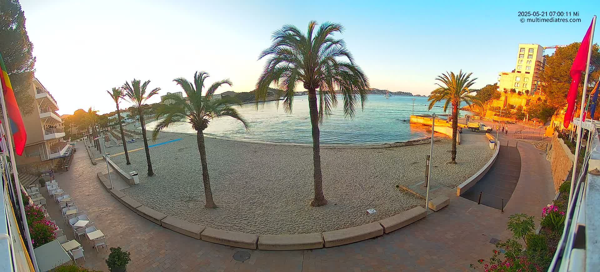 Mallorca, Peguera Palmira Beach by Rendezvous Garden Live Cam - Balearic Islands, Spain