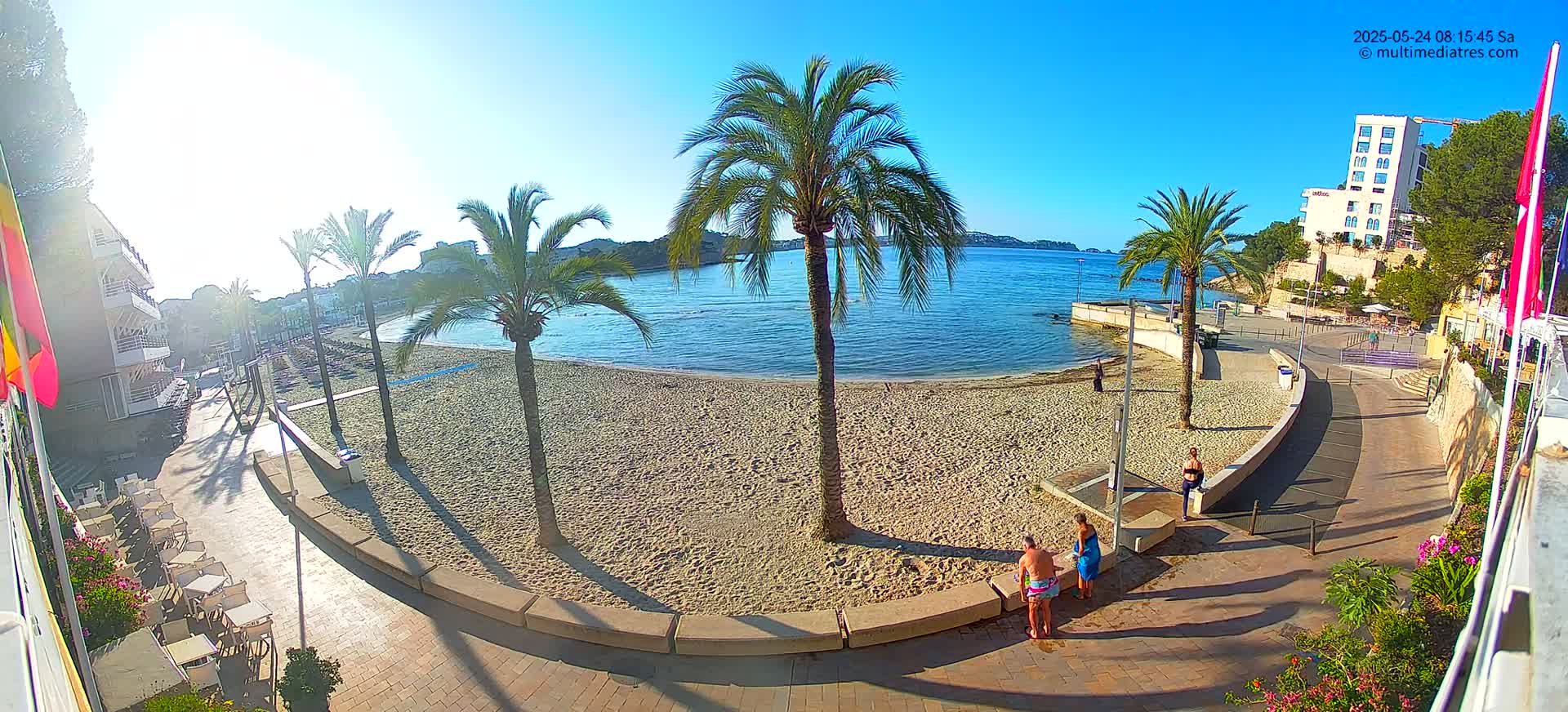 Mallorca, Peguera Palmira Beach by Rendezvous Garden Live Cam - Balearic Islands, Spain