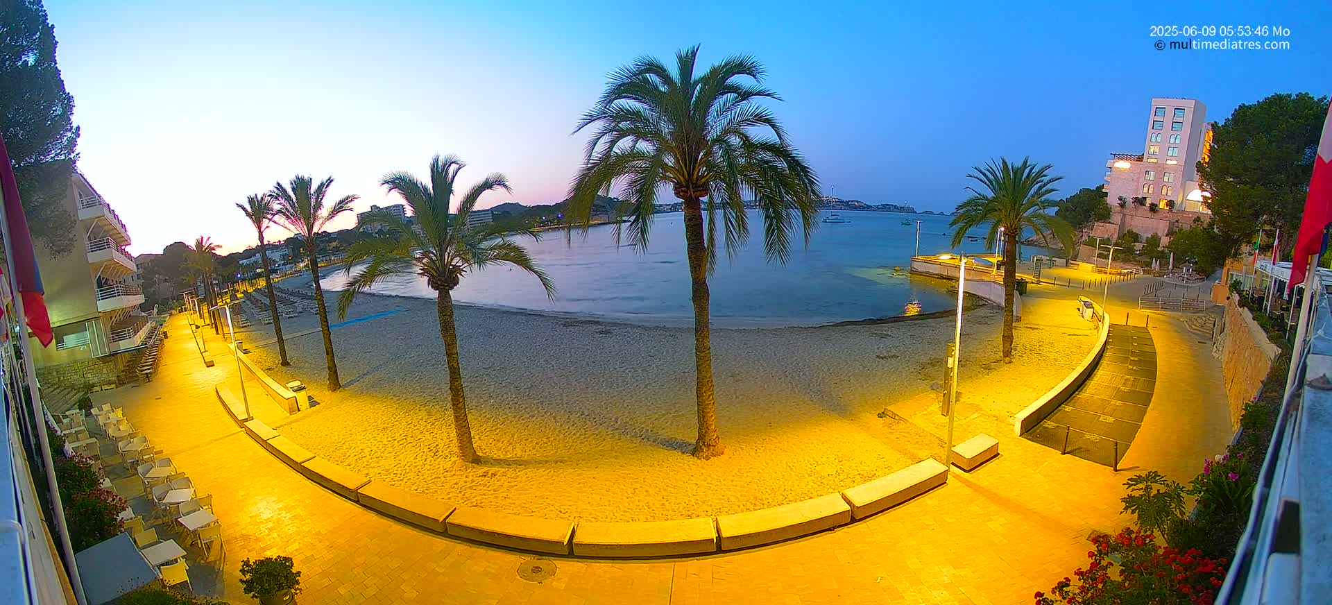 Mallorca, Peguera Palmira Beach by Rendezvous Garden Live Cam - Balearic Islands, Spain