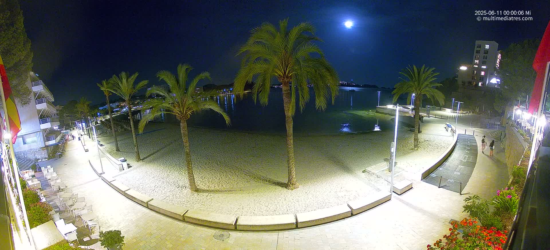 Mallorca, Peguera Palmira Beach by Rendezvous Garden Live Cam - Balearic Islands, Spain
