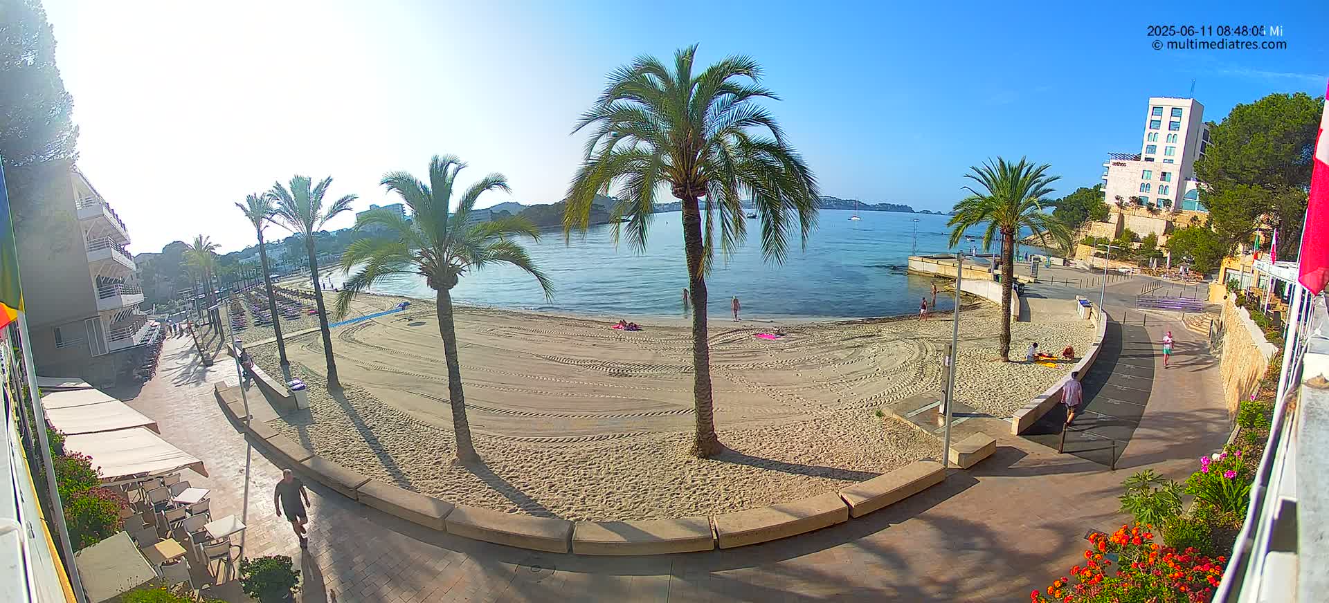 Mallorca, Peguera Palmira Beach by Rendezvous Garden Live Cam - Balearic Islands, Spain