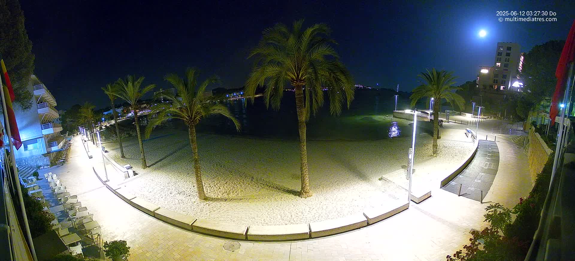 Mallorca, Peguera Palmira Beach by Rendezvous Garden Live Cam - Balearic Islands, Spain