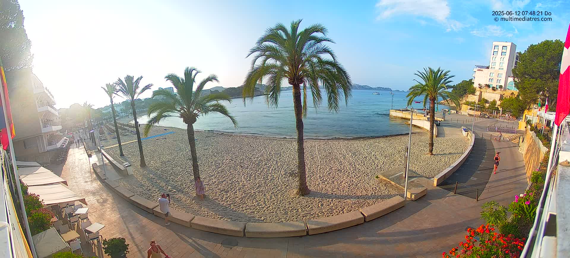 Mallorca, Peguera Palmira Beach by Rendezvous Garden Live Cam - Balearic Islands, Spain