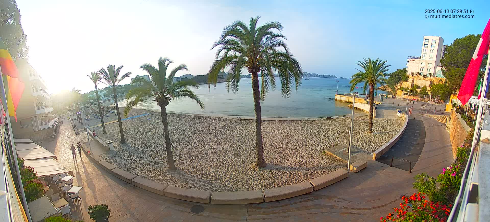 Mallorca, Peguera Palmira Beach by Rendezvous Garden Live Cam - Balearic Islands, Spain