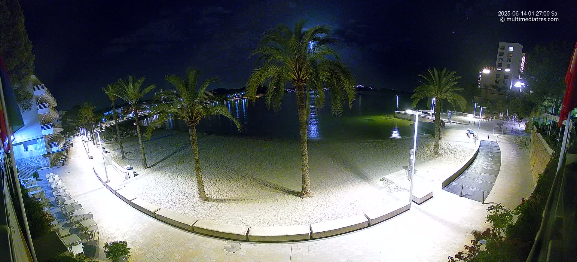 Mallorca, Peguera Palmira Beach by Rendezvous Garden Live Cam - Balearic Islands, Spain