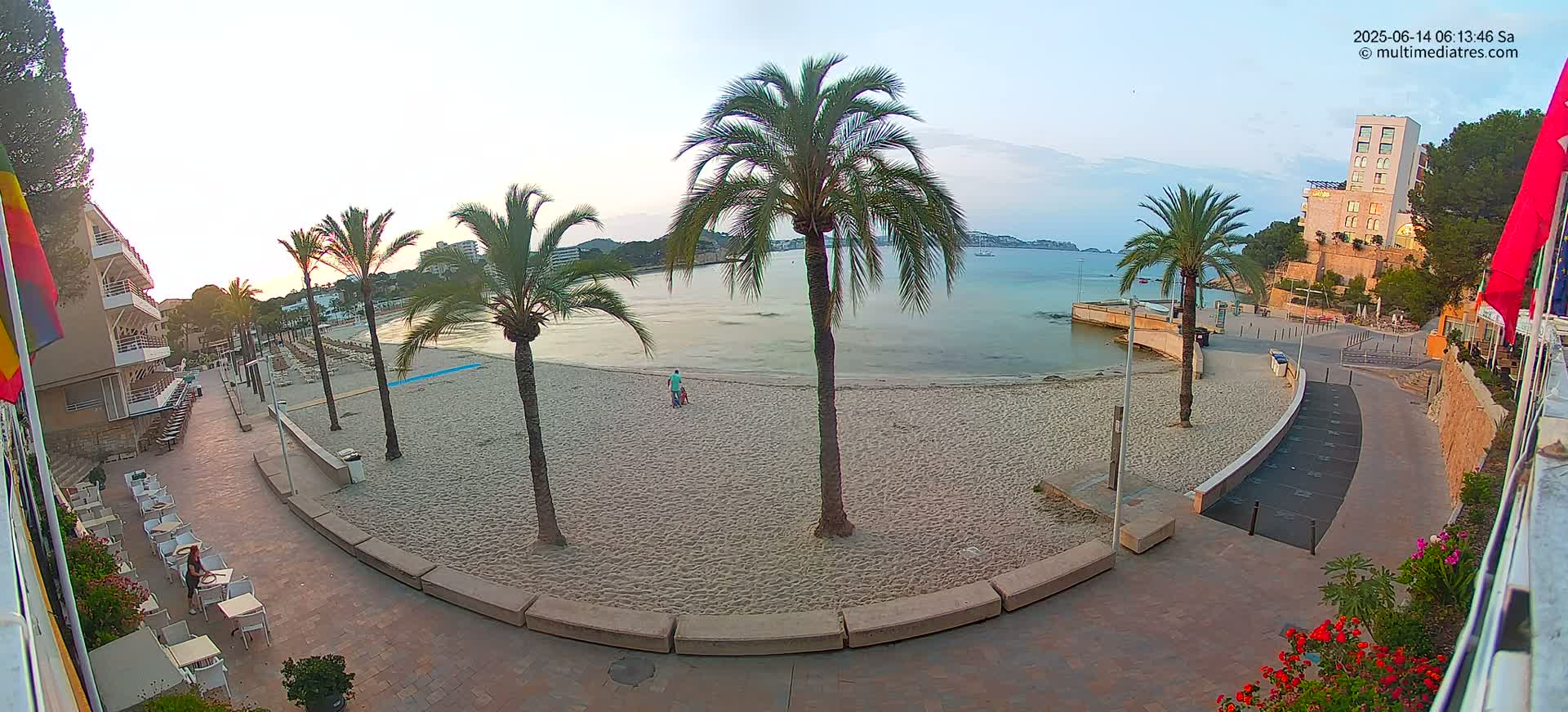 Mallorca, Peguera Palmira Beach by Rendezvous Garden Live Cam - Balearic Islands, Spain