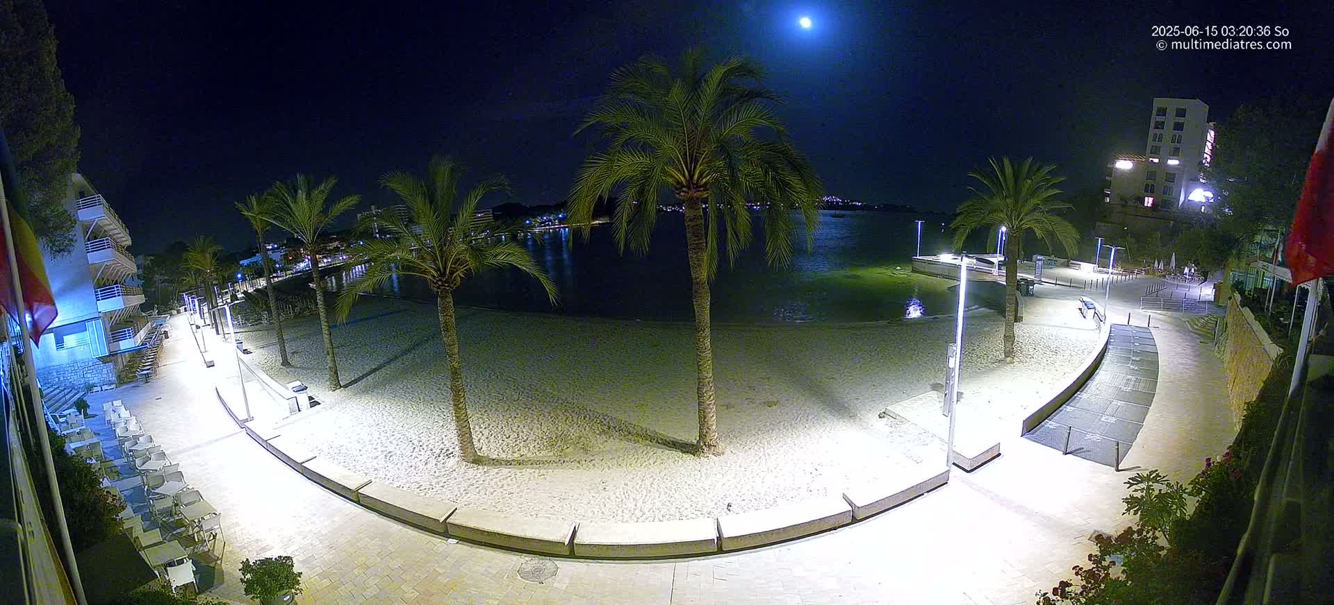 Mallorca, Peguera Palmira Beach by Rendezvous Garden Live Cam - Balearic Islands, Spain
