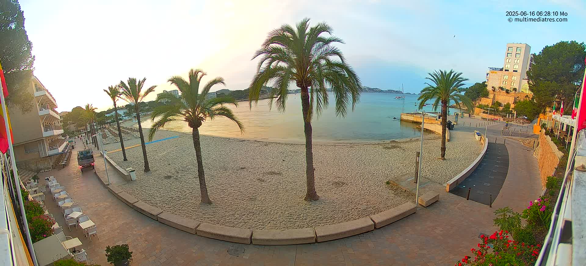 Mallorca, Peguera Palmira Beach by Rendezvous Garden Live Cam - Balearic Islands, Spain