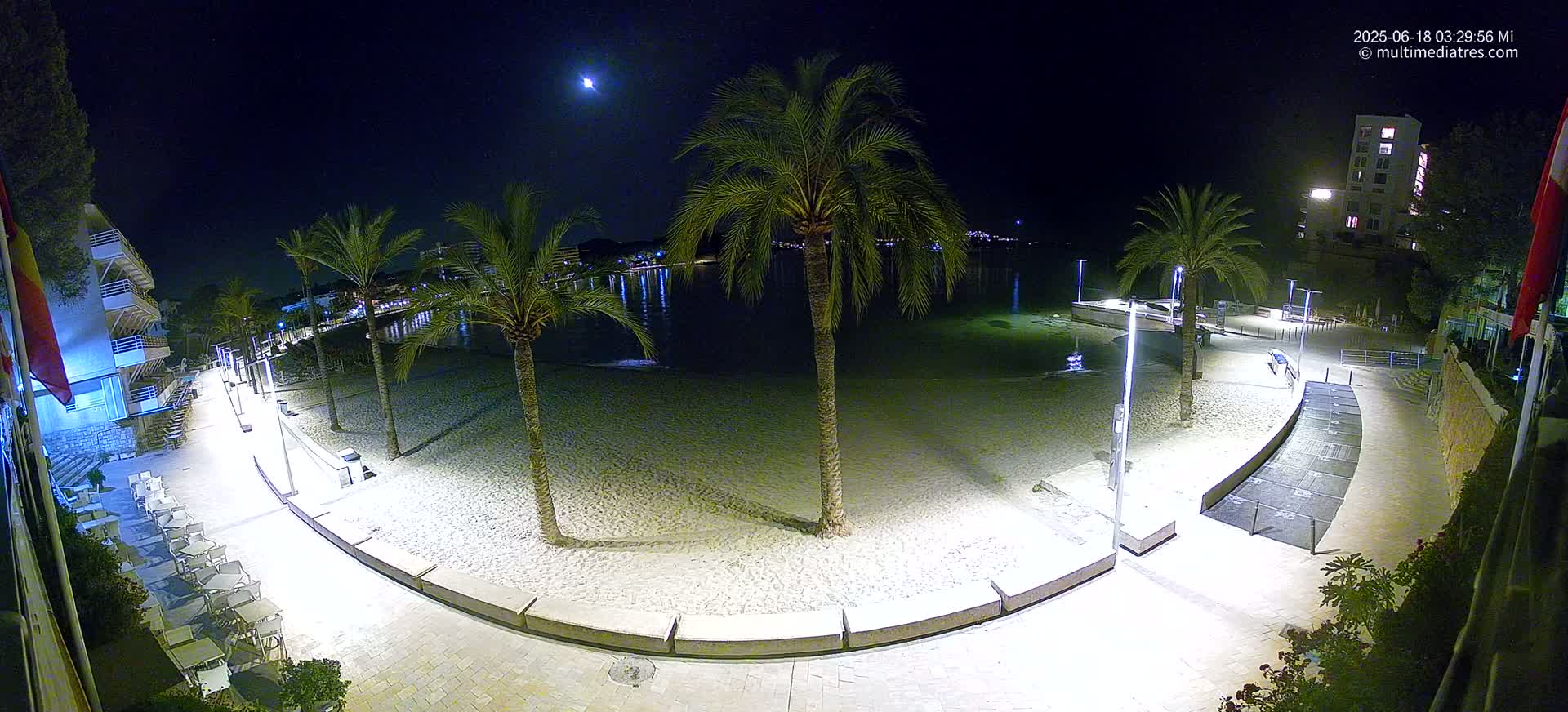 Mallorca, Peguera Palmira Beach by Rendezvous Garden Live Cam - Balearic Islands, Spain