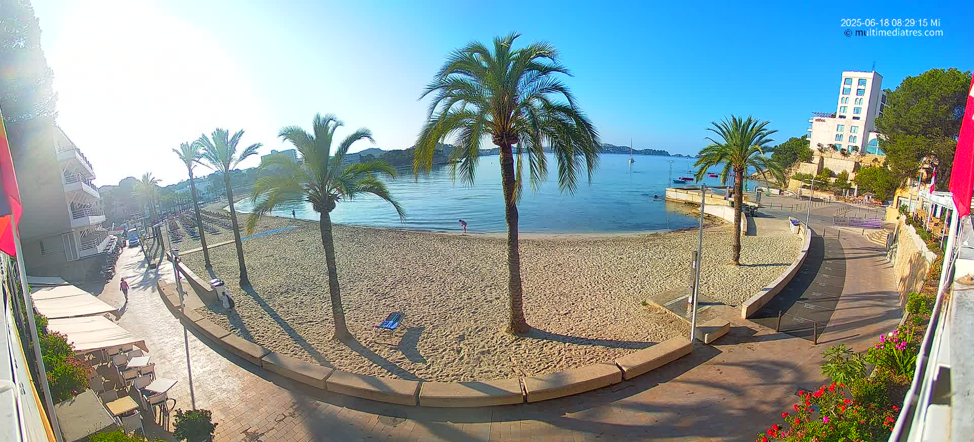 Mallorca, Peguera Palmira Beach by Rendezvous Garden Live Cam - Balearic Islands, Spain