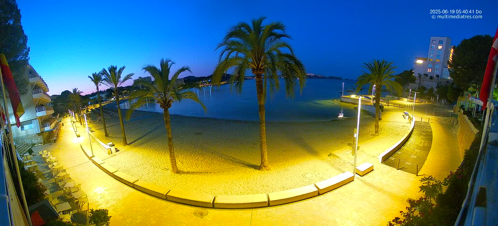 Mallorca, Peguera Palmira Beach by Rendezvous Garden Live Cam - Balearic Islands, Spain