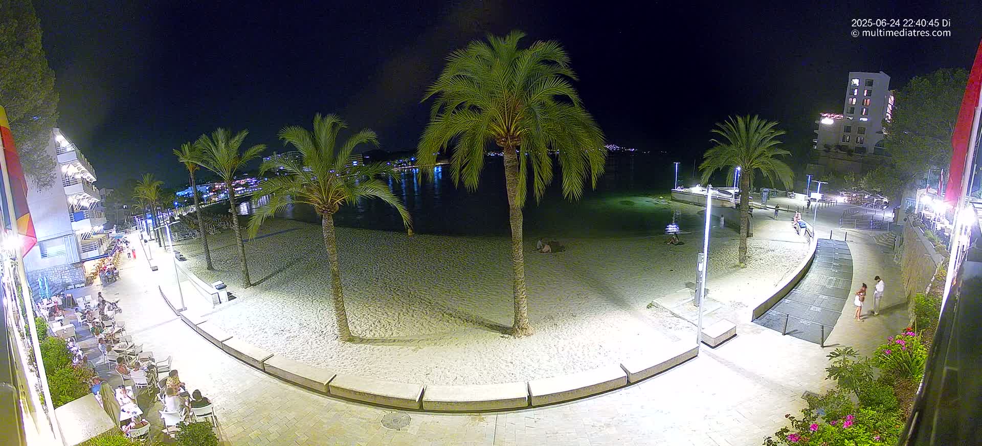 Mallorca, Peguera Palmira Beach by Rendezvous Garden Live Cam - Balearic Islands, Spain