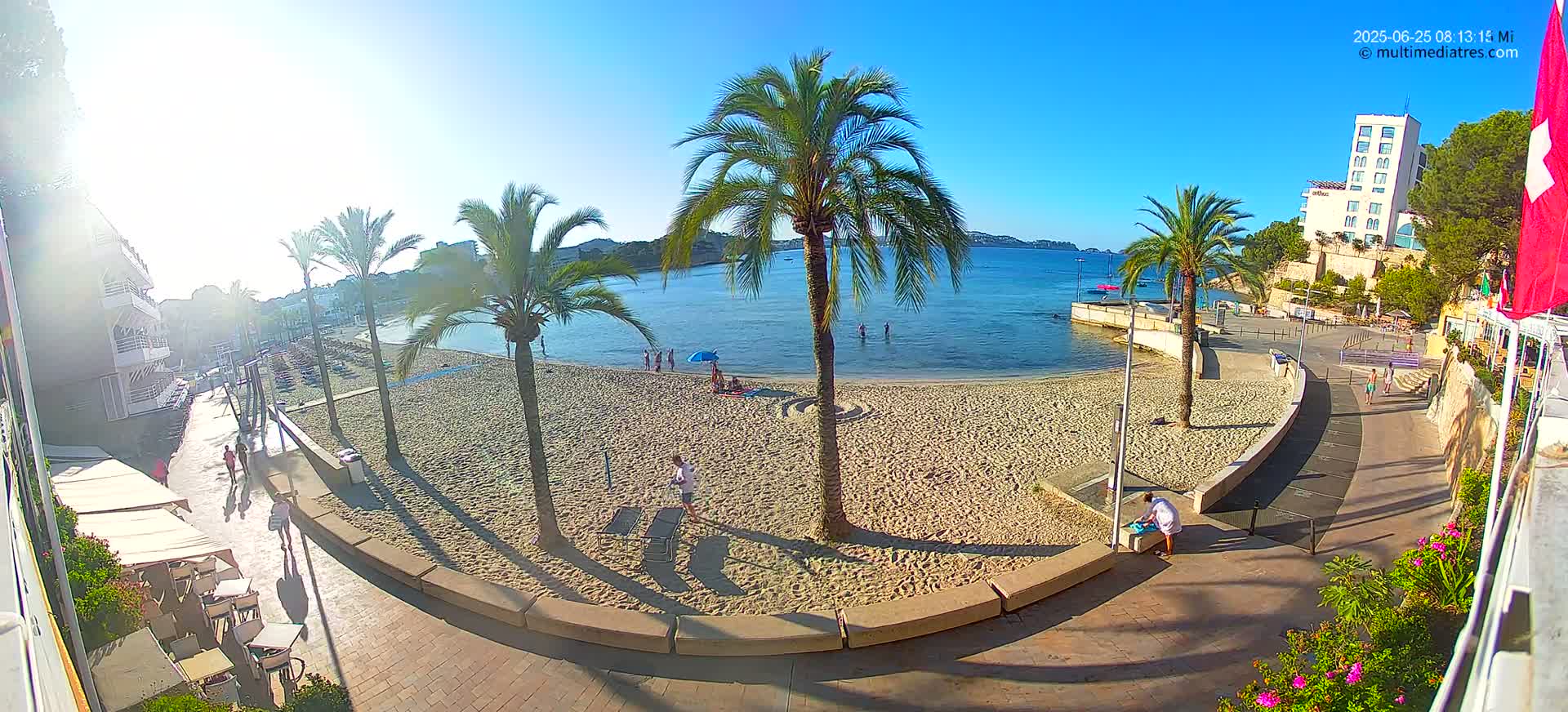 Mallorca, Peguera Palmira Beach by Rendezvous Garden Live Cam - Balearic Islands, Spain