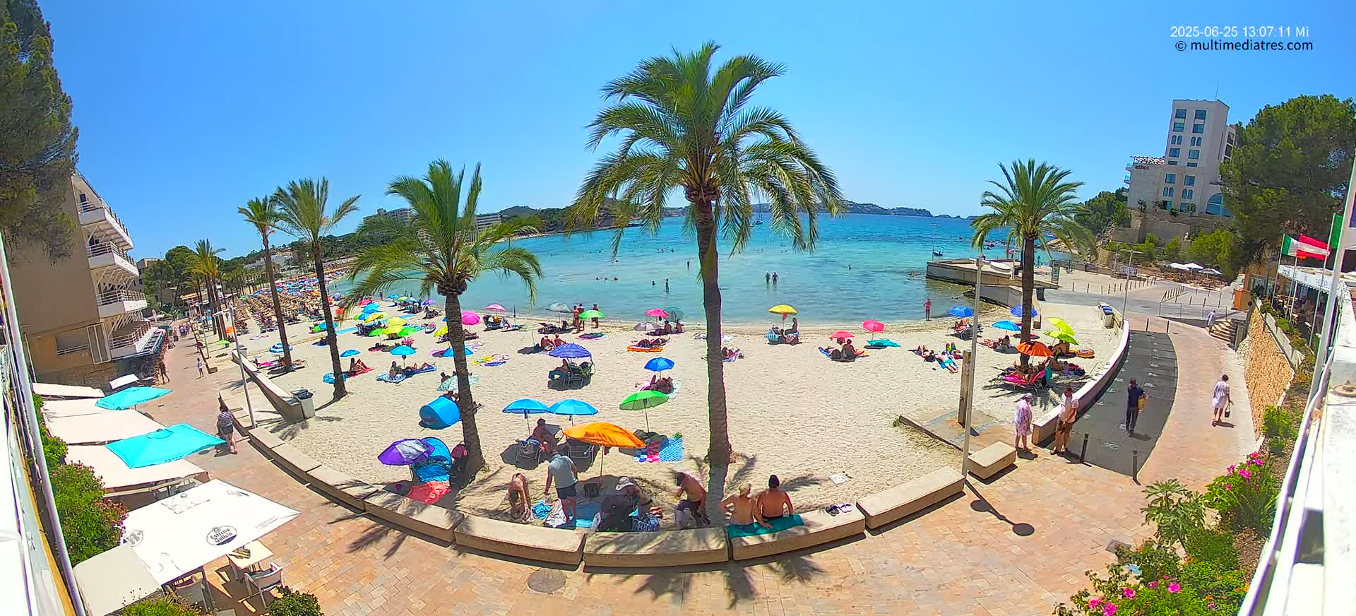 Mallorca, Peguera Palmira Beach by Rendezvous Garden Live Cam - Balearic Islands, Spain