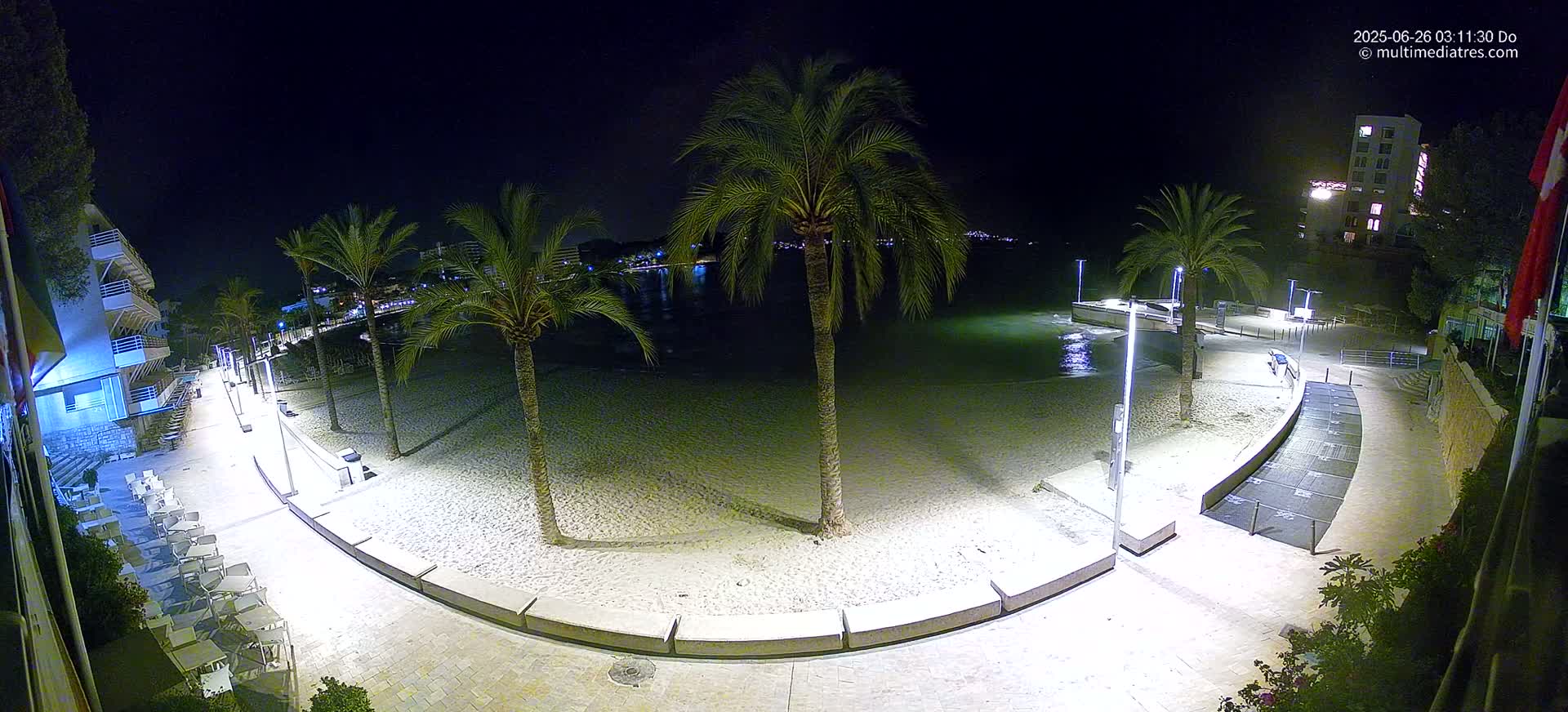 Mallorca, Peguera Palmira Beach by Rendezvous Garden Live Cam - Balearic Islands, Spain
