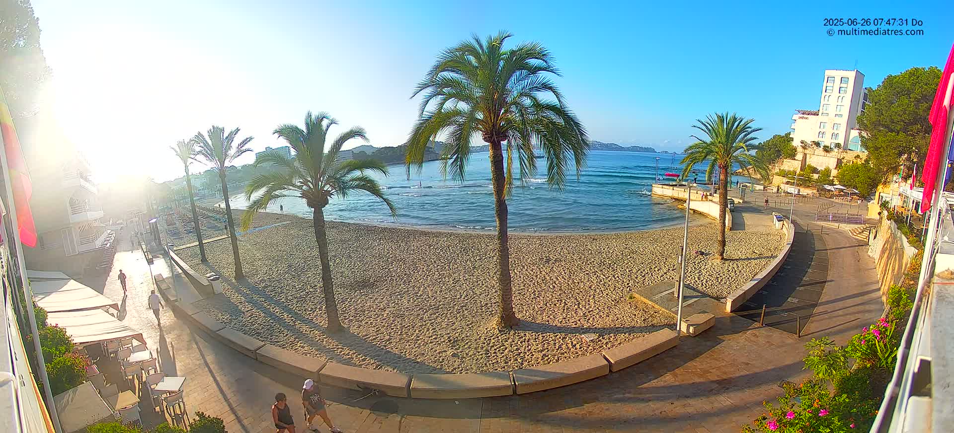 Mallorca, Peguera Palmira Beach by Rendezvous Garden Live Cam - Balearic Islands, Spain