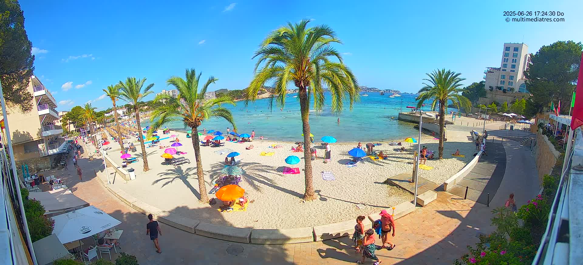 Mallorca, Peguera Palmira Beach by Rendezvous Garden Live Cam - Balearic Islands, Spain