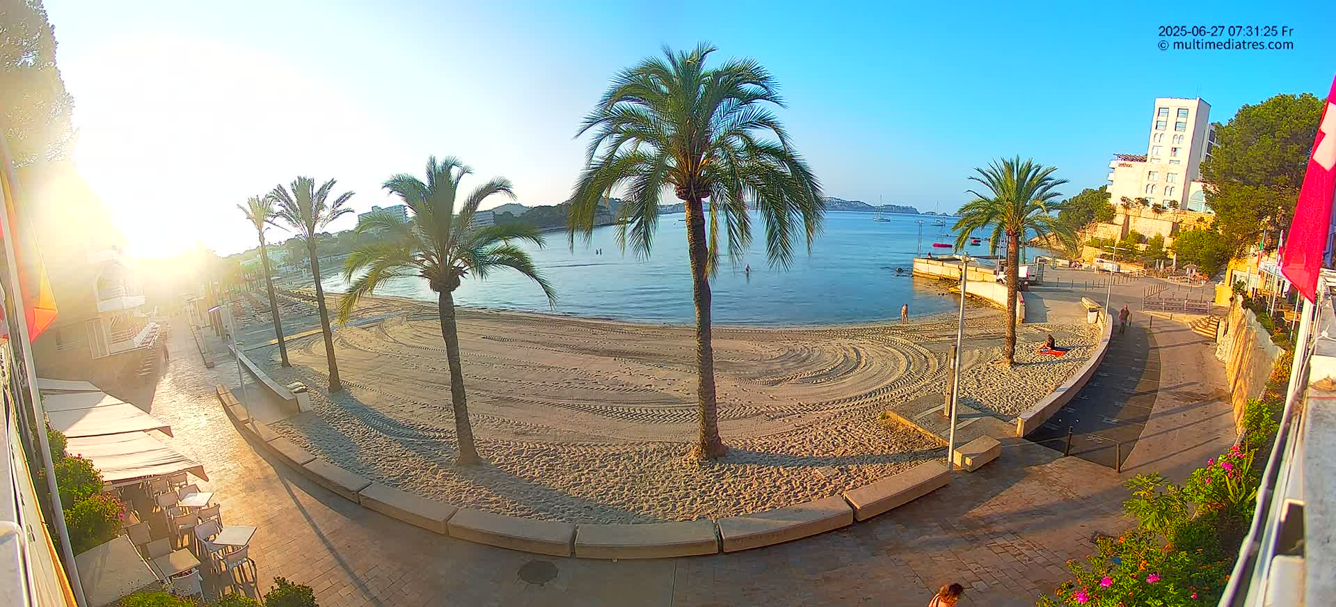 Mallorca, Peguera Palmira Beach by Rendezvous Garden Live Cam - Balearic Islands, Spain