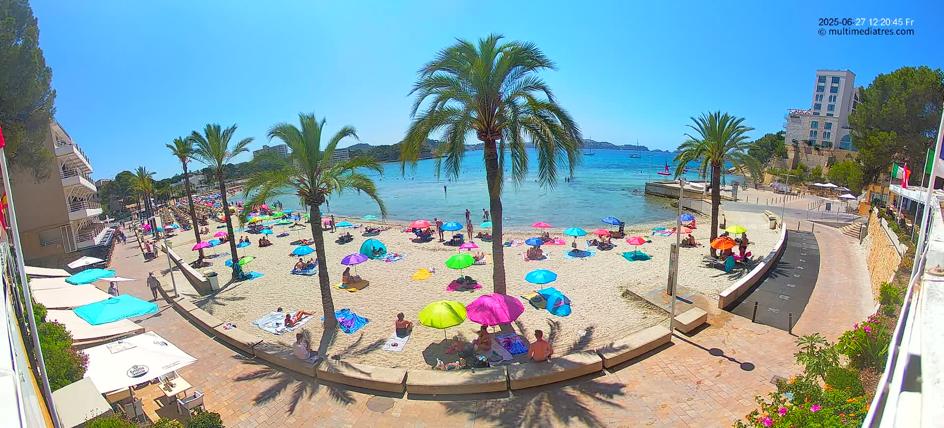 Mallorca, Peguera Palmira Beach by Rendezvous Garden Live Cam - Balearic Islands, Spain