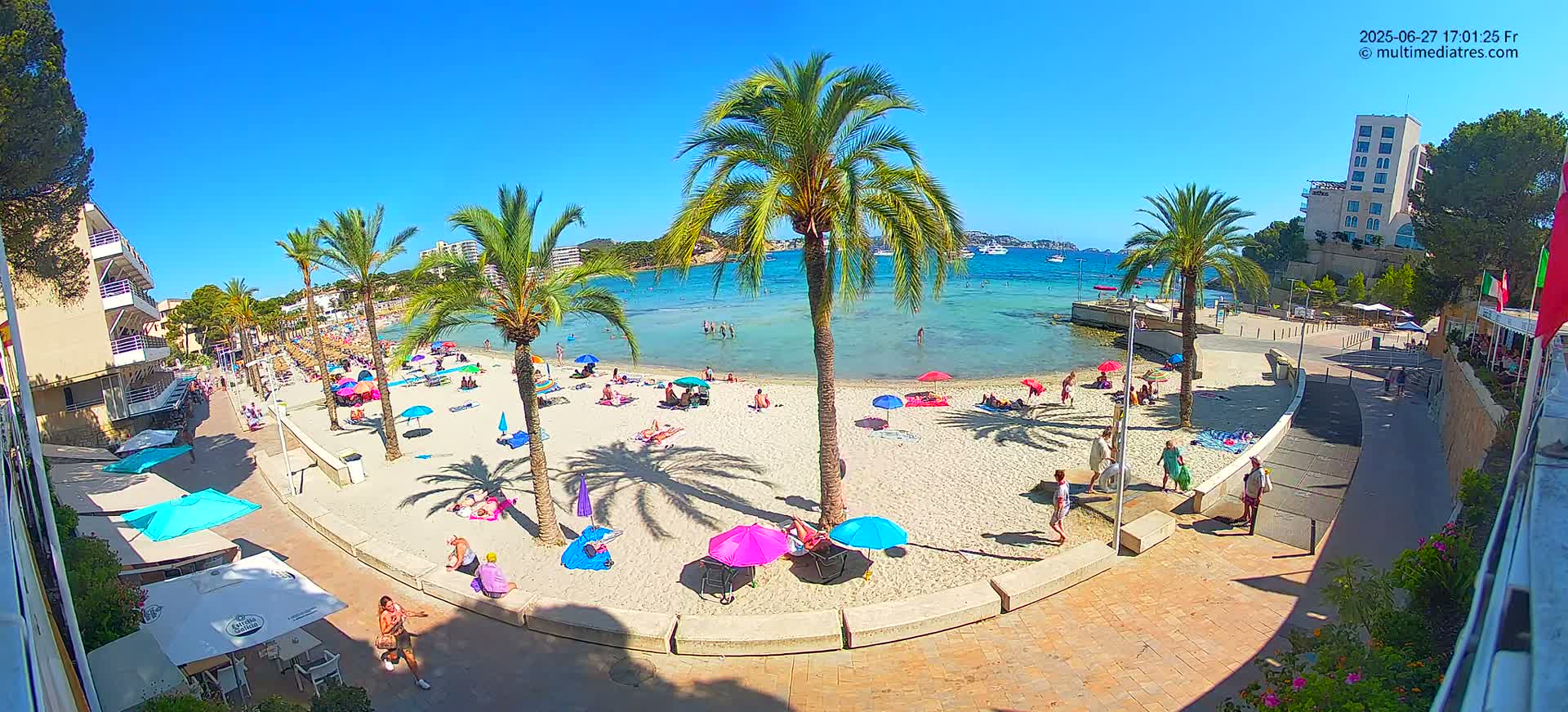 Mallorca, Peguera Palmira Beach by Rendezvous Garden Live Cam - Balearic Islands, Spain