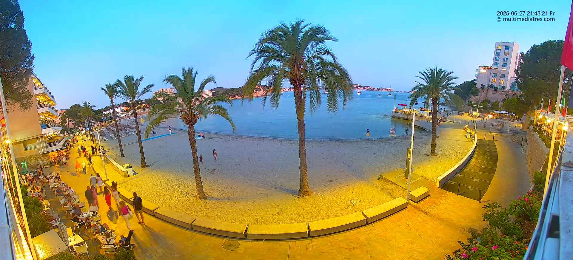 Mallorca, Peguera Palmira Beach by Rendezvous Garden Live Cam - Balearic Islands, Spain