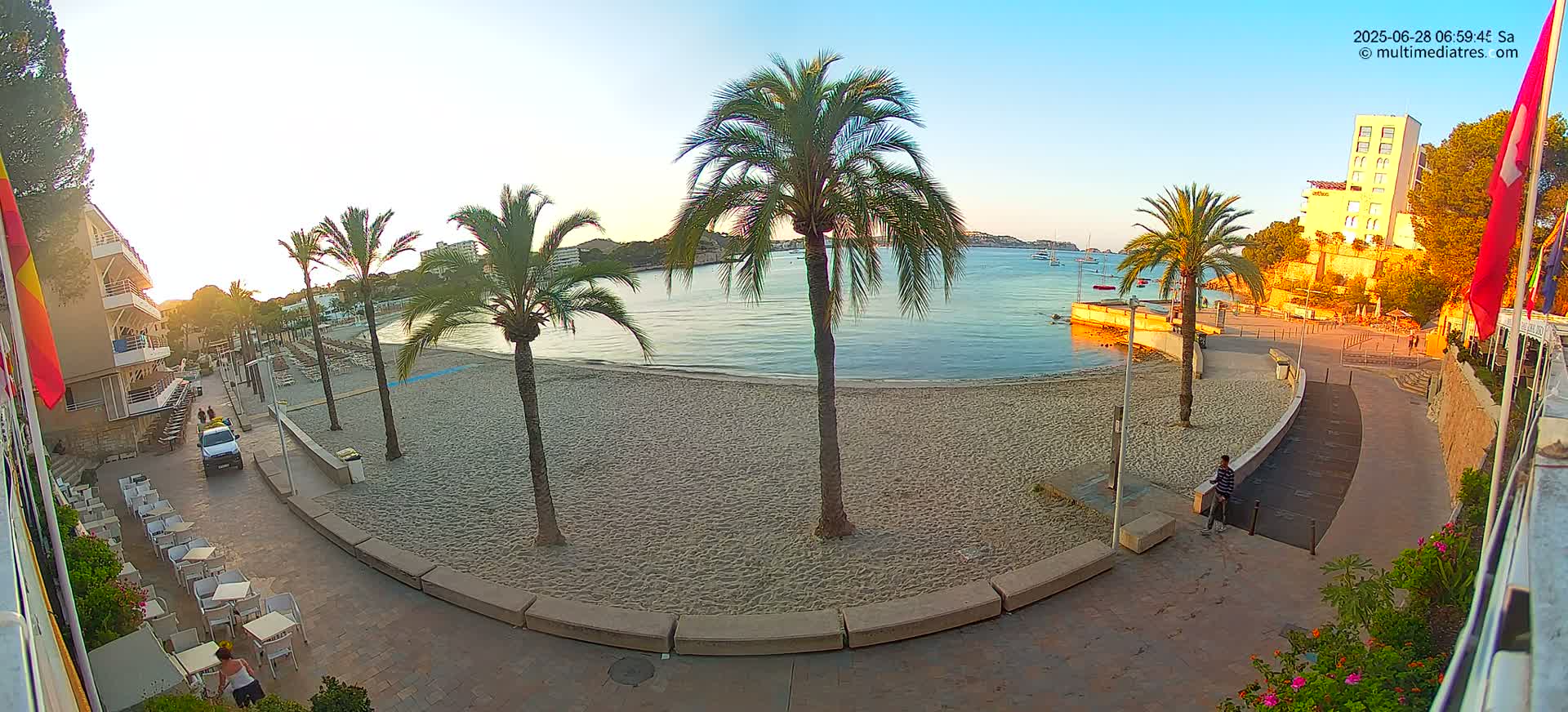 Mallorca, Peguera Palmira Beach by Rendezvous Garden Live Cam - Balearic Islands, Spain