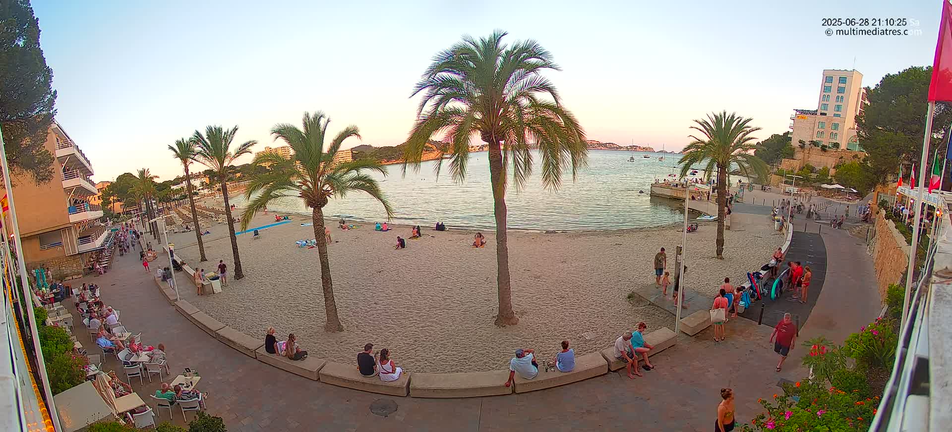 Mallorca, Peguera Palmira Beach by Rendezvous Garden Live Cam - Balearic Islands, Spain