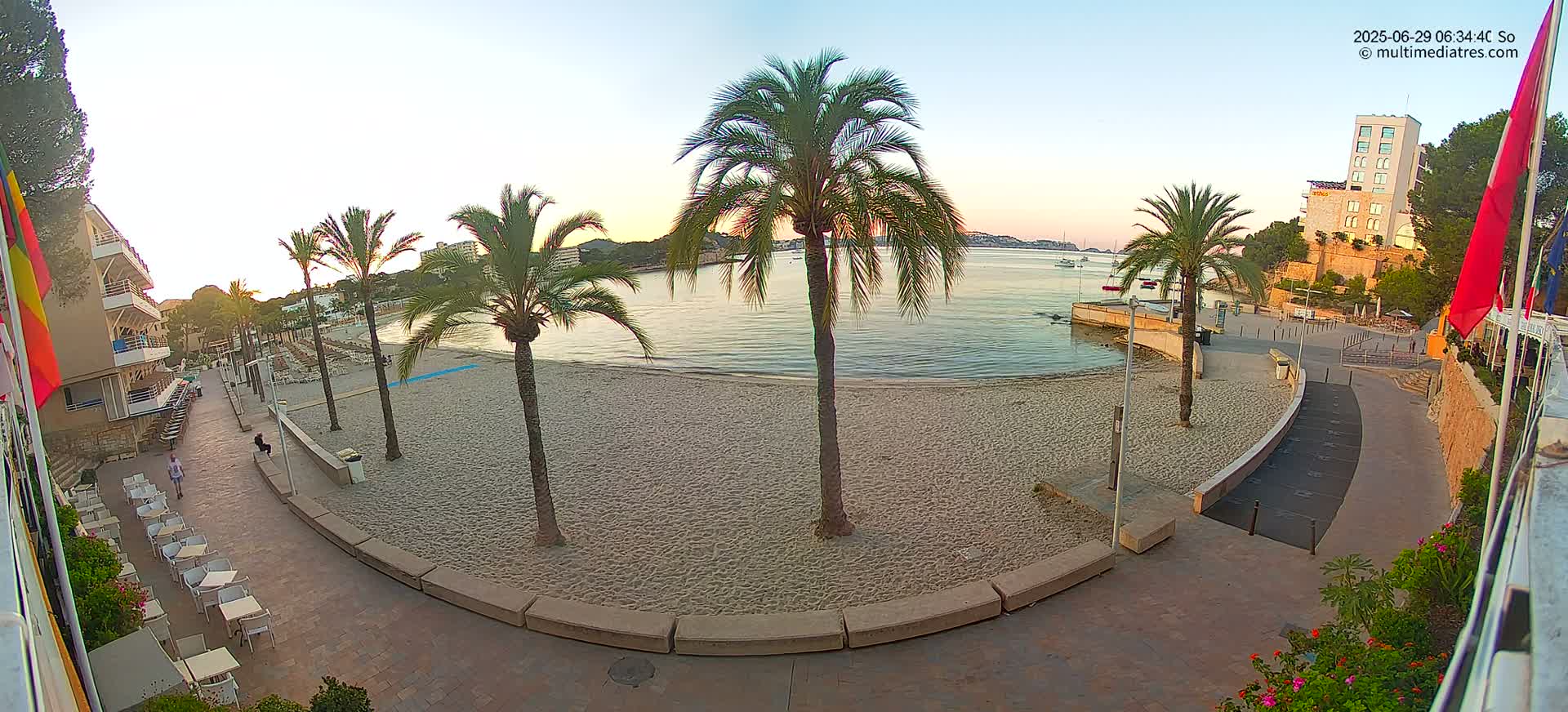Mallorca, Peguera Palmira Beach by Rendezvous Garden Live Cam - Balearic Islands, Spain