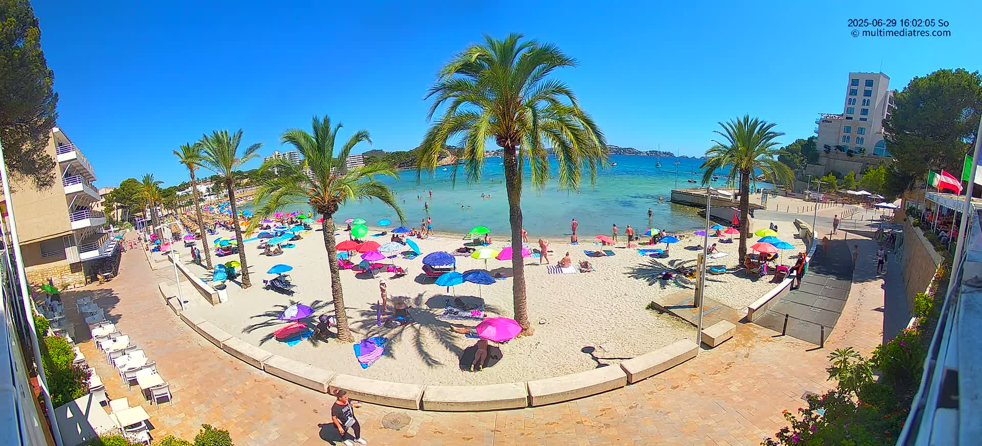 Mallorca, Peguera Palmira Beach by Rendezvous Garden Live Cam - Balearic Islands, Spain