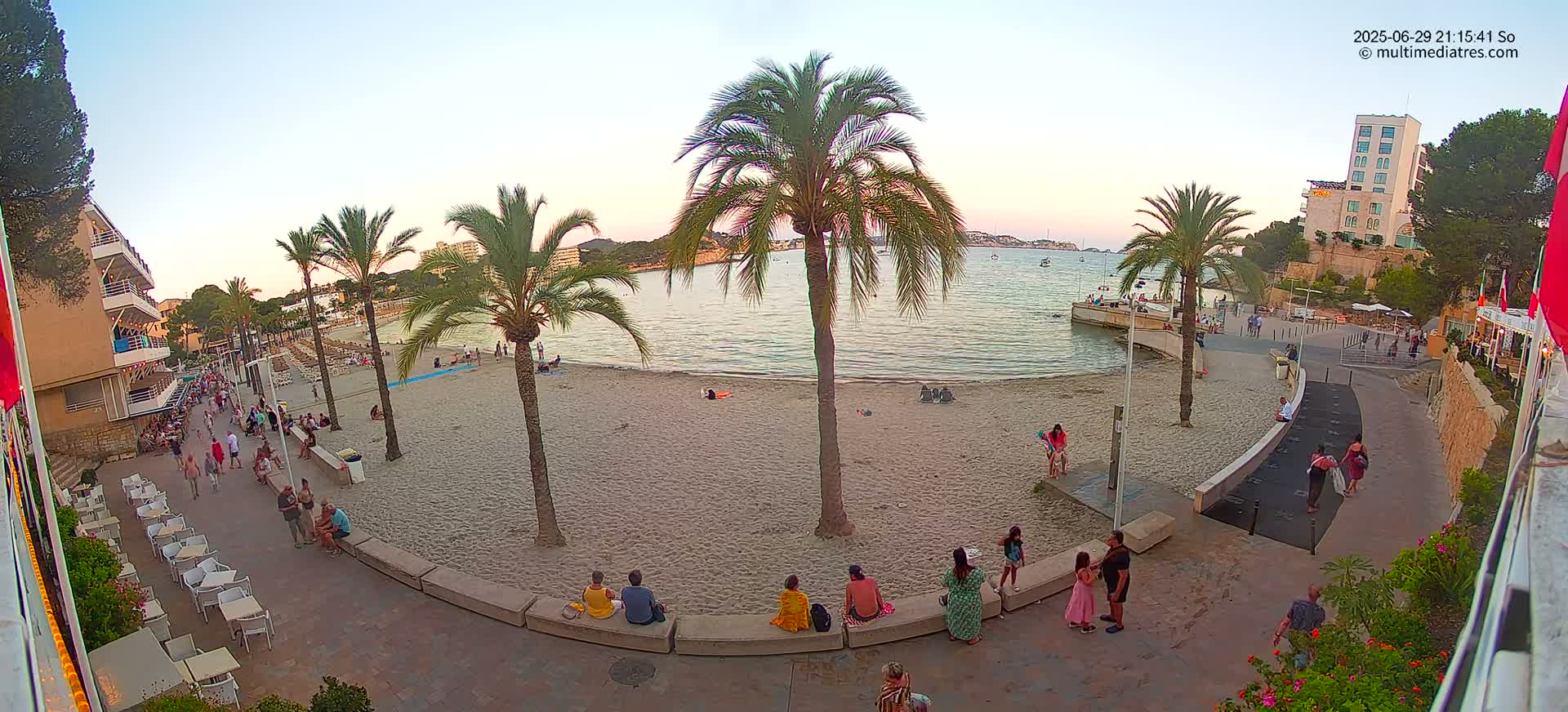 Mallorca, Peguera Palmira Beach by Rendezvous Garden Live Cam - Balearic Islands, Spain