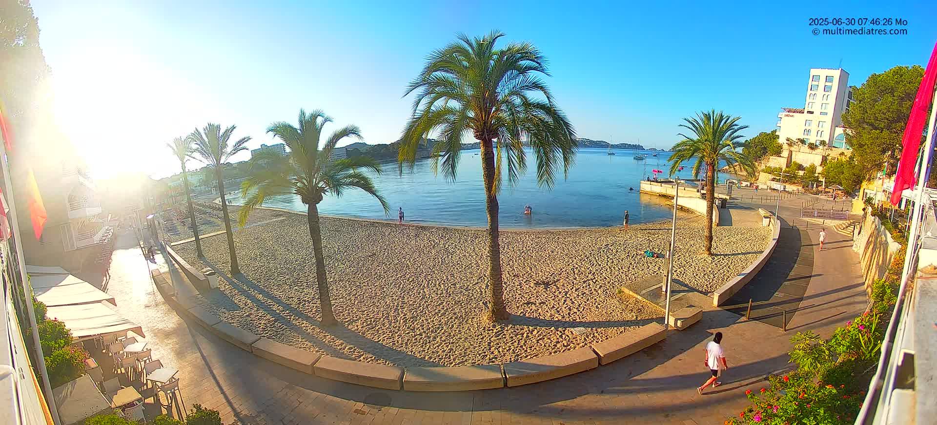 Mallorca, Peguera Palmira Beach by Rendezvous Garden Live Cam - Balearic Islands, Spain