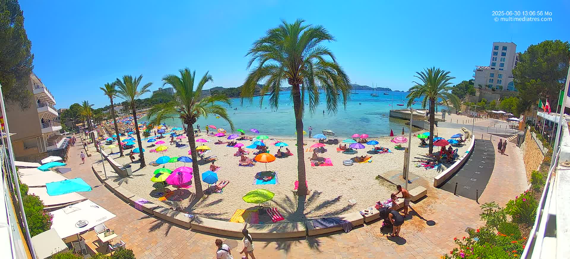 Mallorca, Peguera Palmira Beach by Rendezvous Garden Live Cam - Balearic Islands, Spain