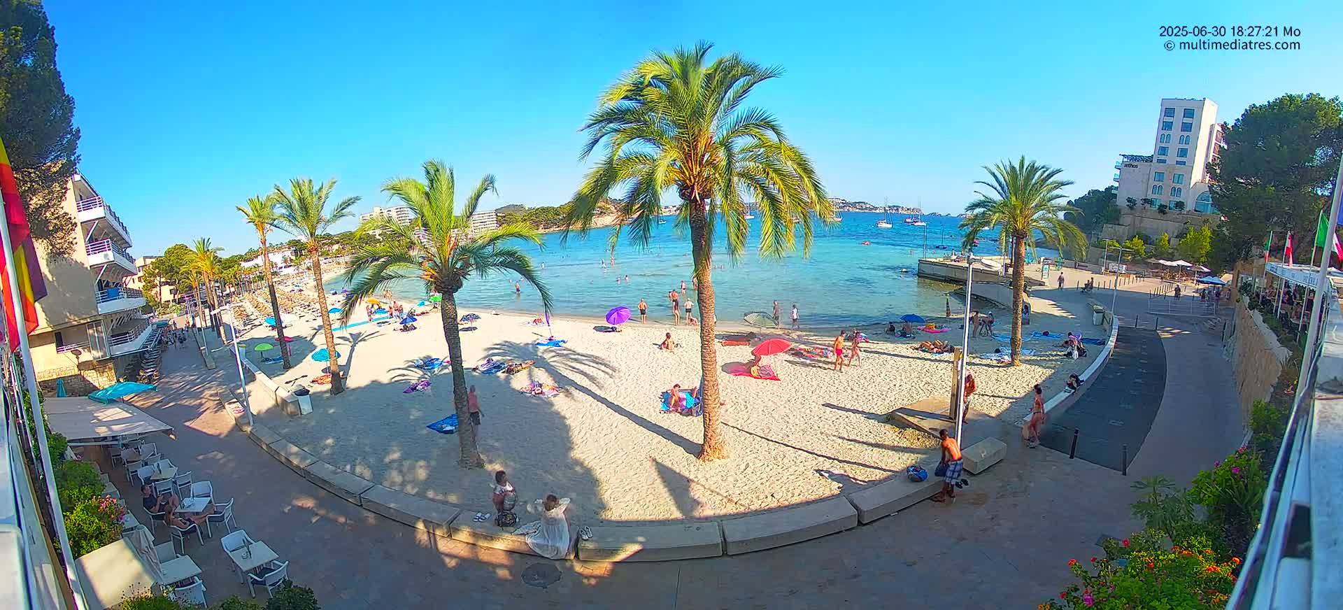 Mallorca, Peguera Palmira Beach by Rendezvous Garden Live Cam - Balearic Islands, Spain