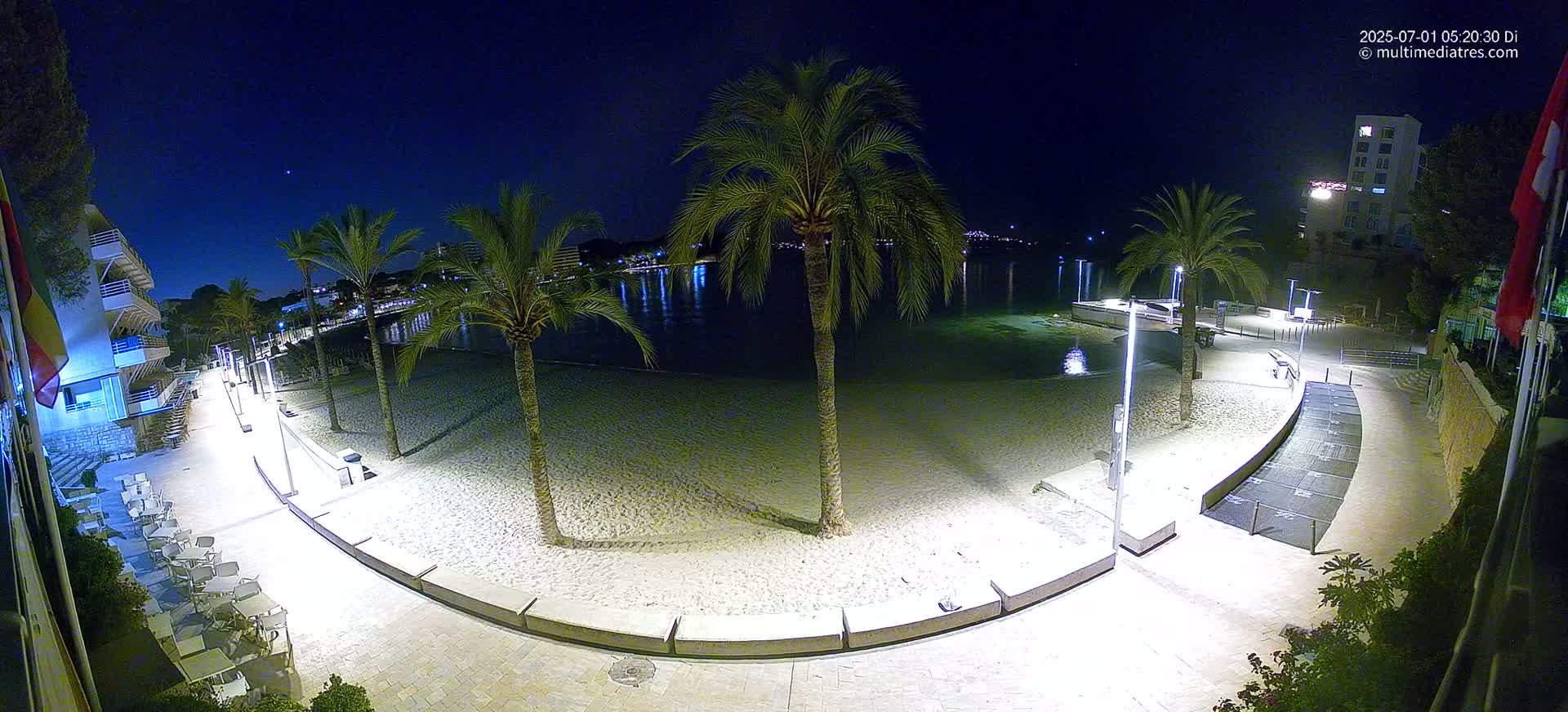 Mallorca, Peguera Palmira Beach by Rendezvous Garden Live Cam - Balearic Islands, Spain