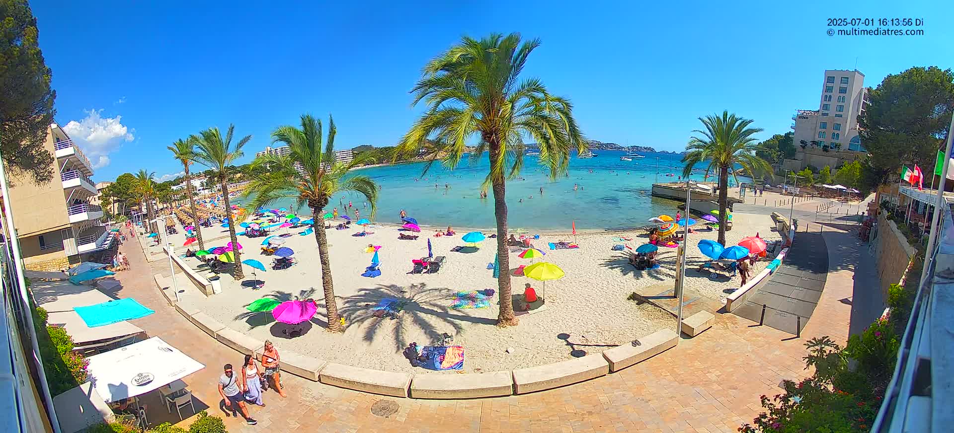 Mallorca, Peguera Palmira Beach by Rendezvous Garden Live Cam - Balearic Islands, Spain