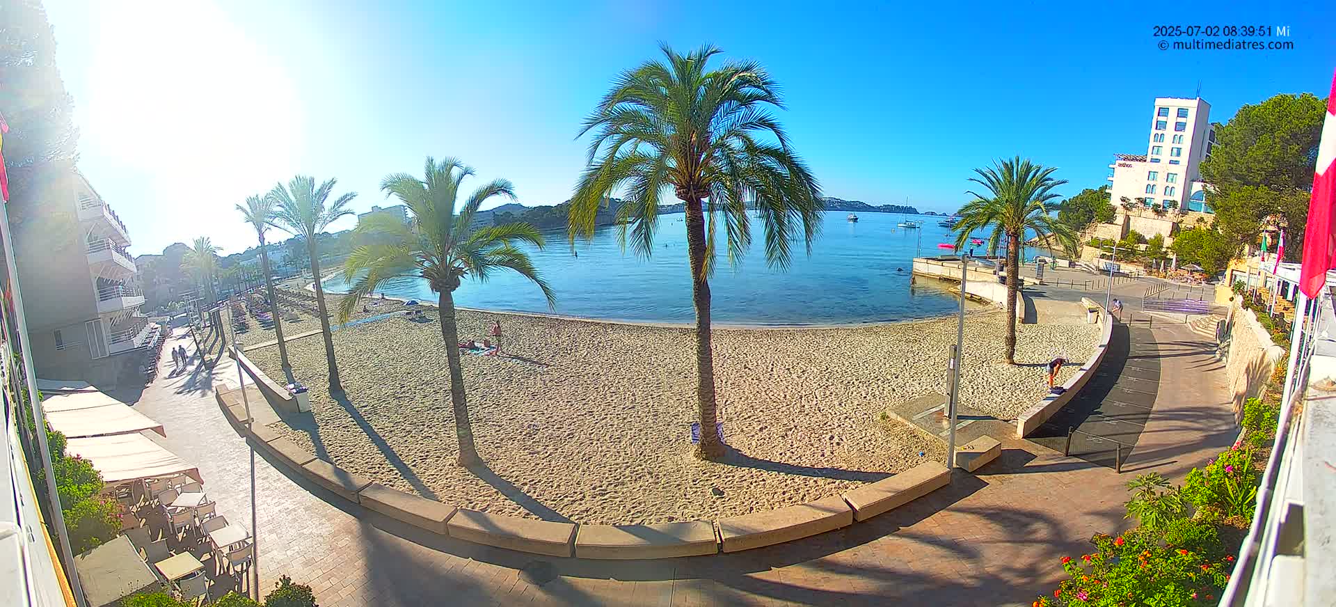Mallorca, Peguera Palmira Beach by Rendezvous Garden Live Cam - Balearic Islands, Spain