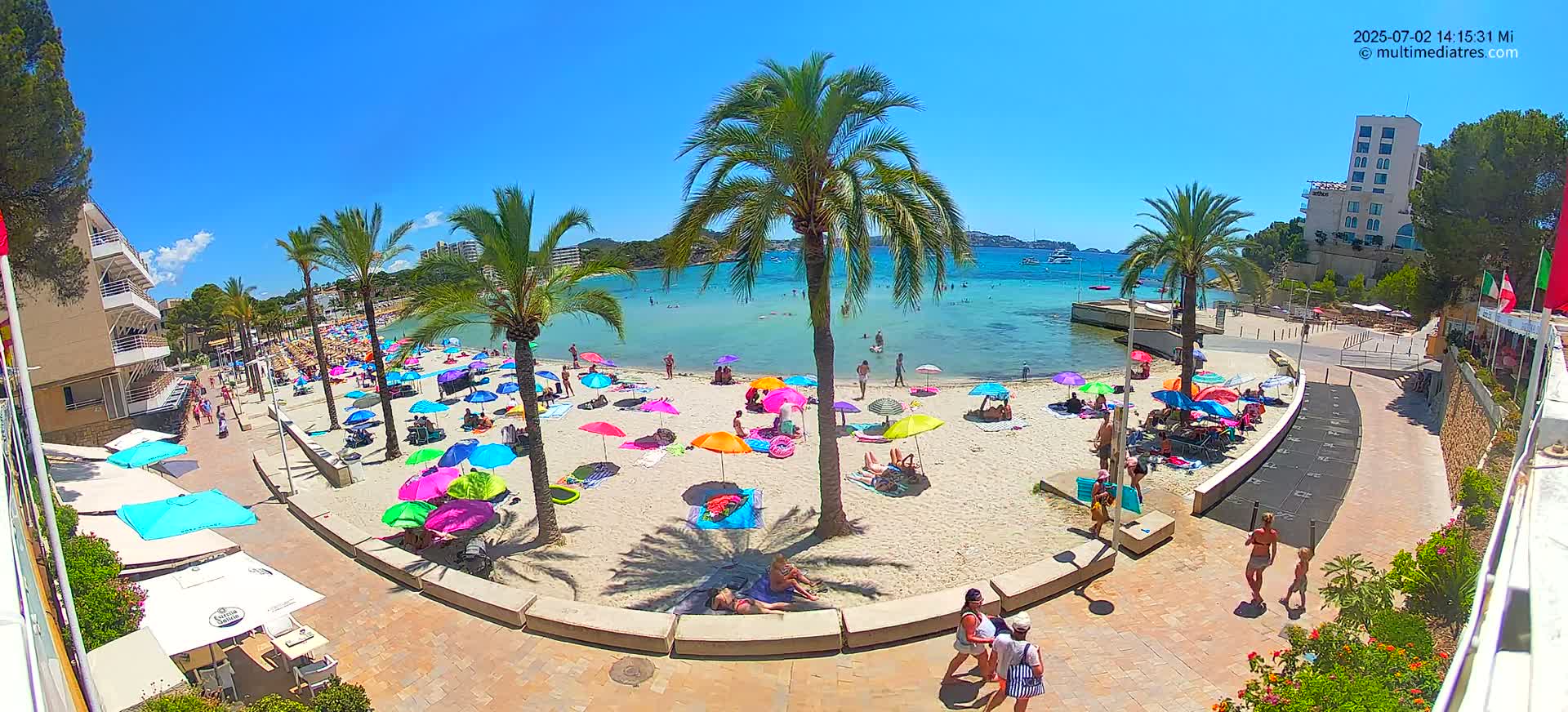 Mallorca, Peguera Palmira Beach by Rendezvous Garden Live Cam - Balearic Islands, Spain
