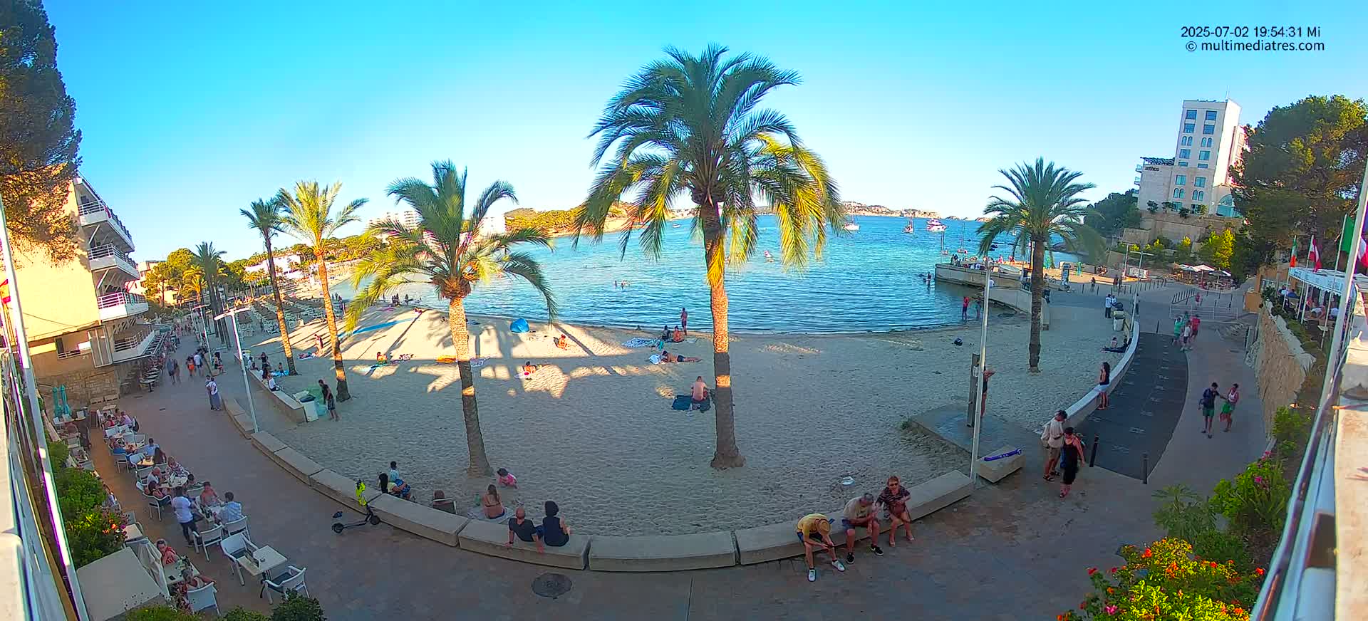 Mallorca, Peguera Palmira Beach by Rendezvous Garden Live Cam - Balearic Islands, Spain