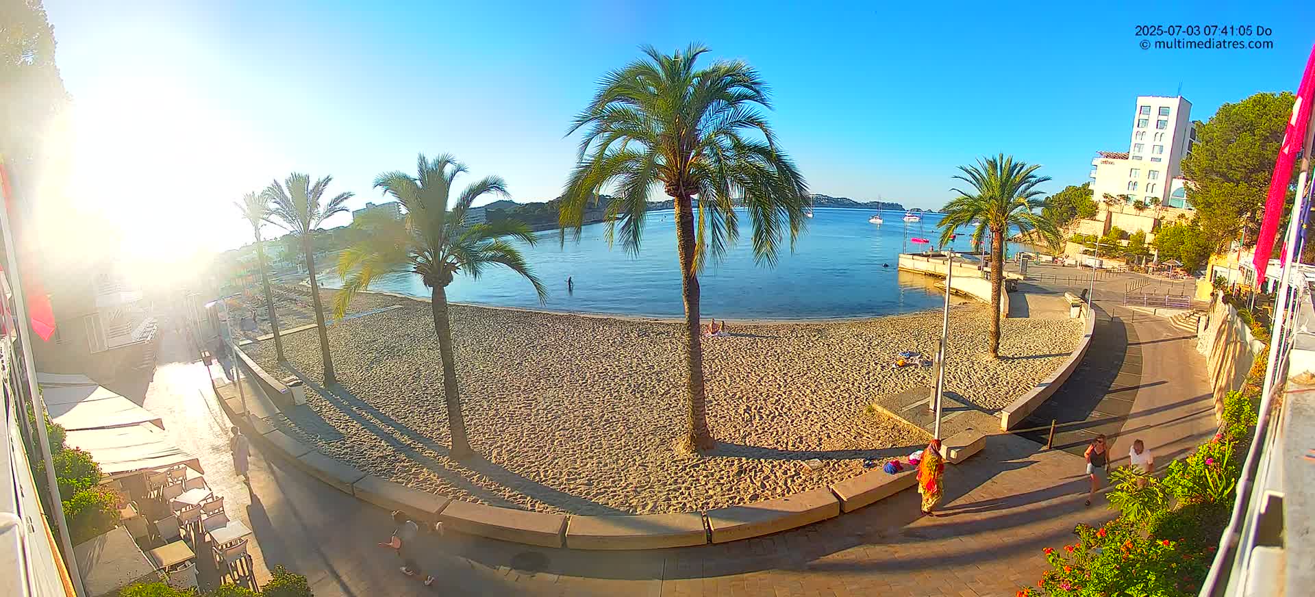 Mallorca, Peguera Palmira Beach by Rendezvous Garden Live Cam - Balearic Islands, Spain