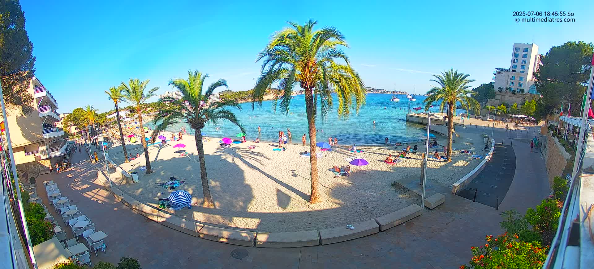 Mallorca, Peguera Palmira Beach by Rendezvous Garden Live Cam - Balearic Islands, Spain