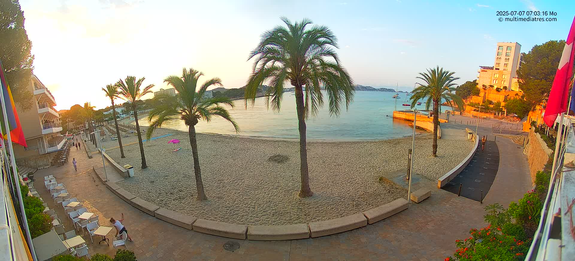 Mallorca, Peguera Palmira Beach by Rendezvous Garden Live Cam - Balearic Islands, Spain