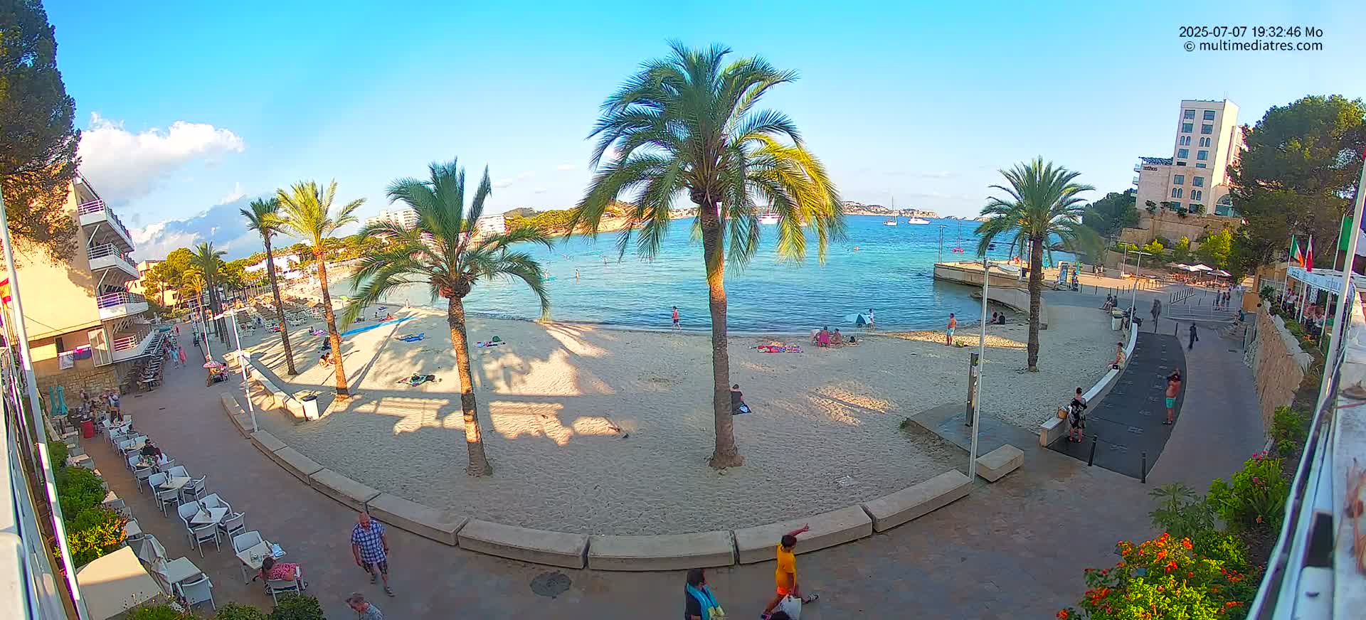 Mallorca, Peguera Palmira Beach by Rendezvous Garden Live Cam - Balearic Islands, Spain