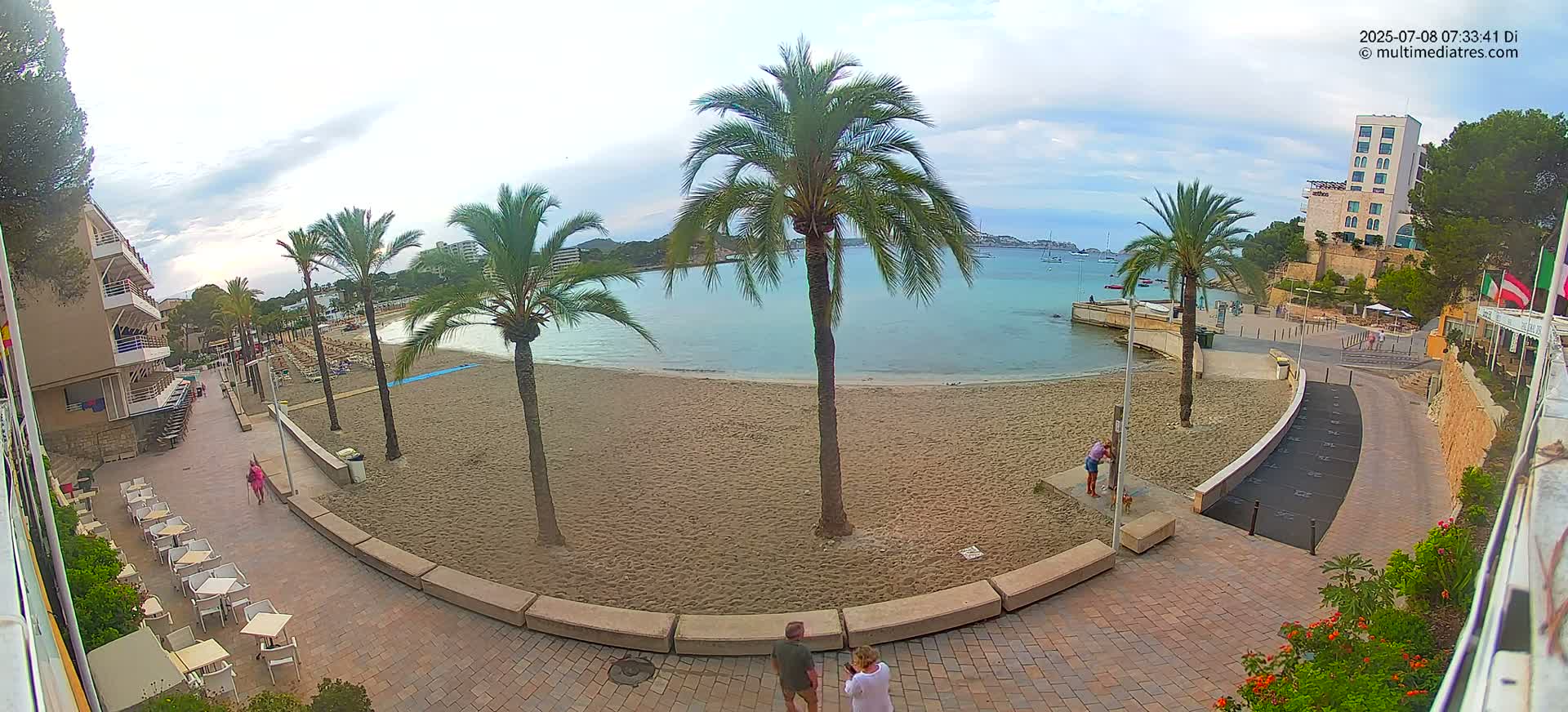 Mallorca, Peguera Palmira Beach by Rendezvous Garden Live Cam - Balearic Islands, Spain