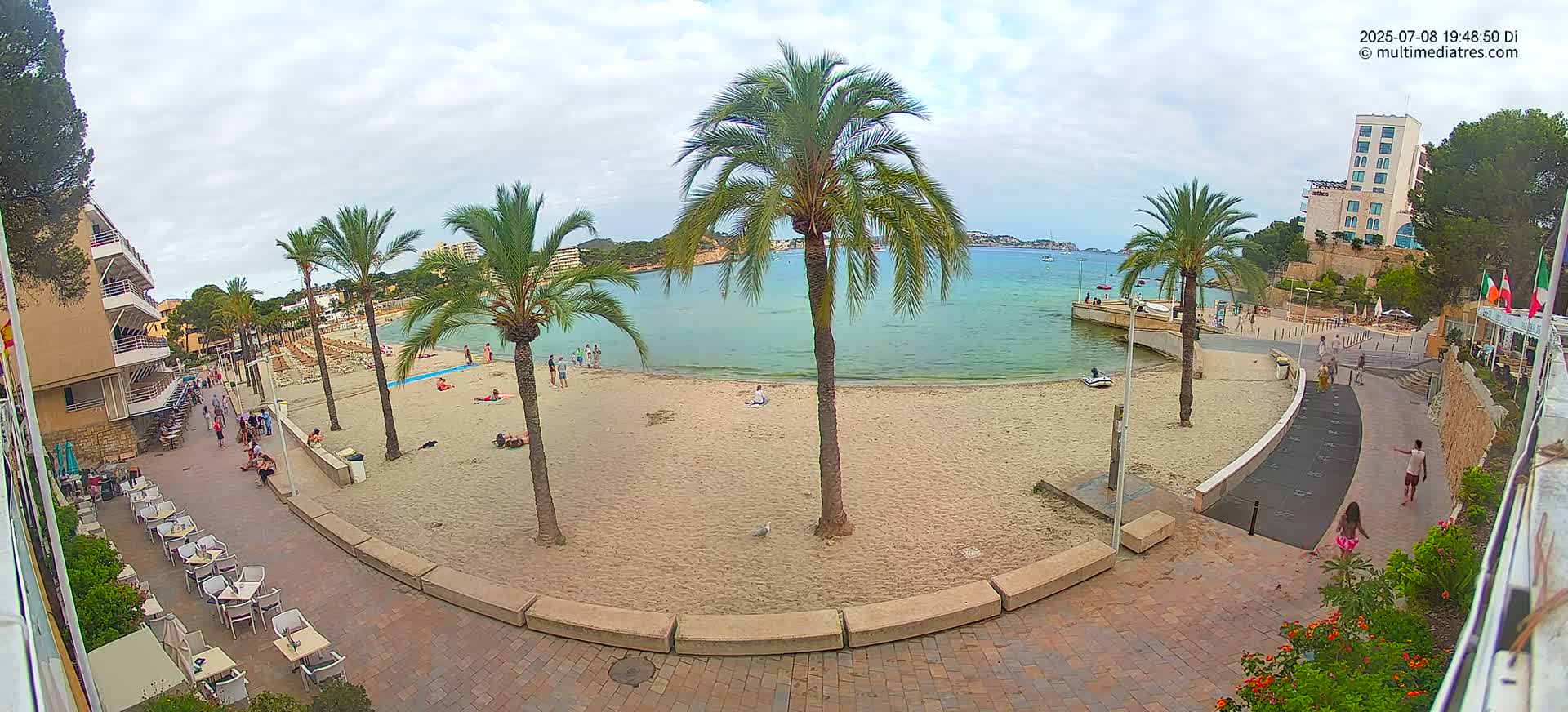 Mallorca, Peguera Palmira Beach by Rendezvous Garden Live Cam - Balearic Islands, Spain