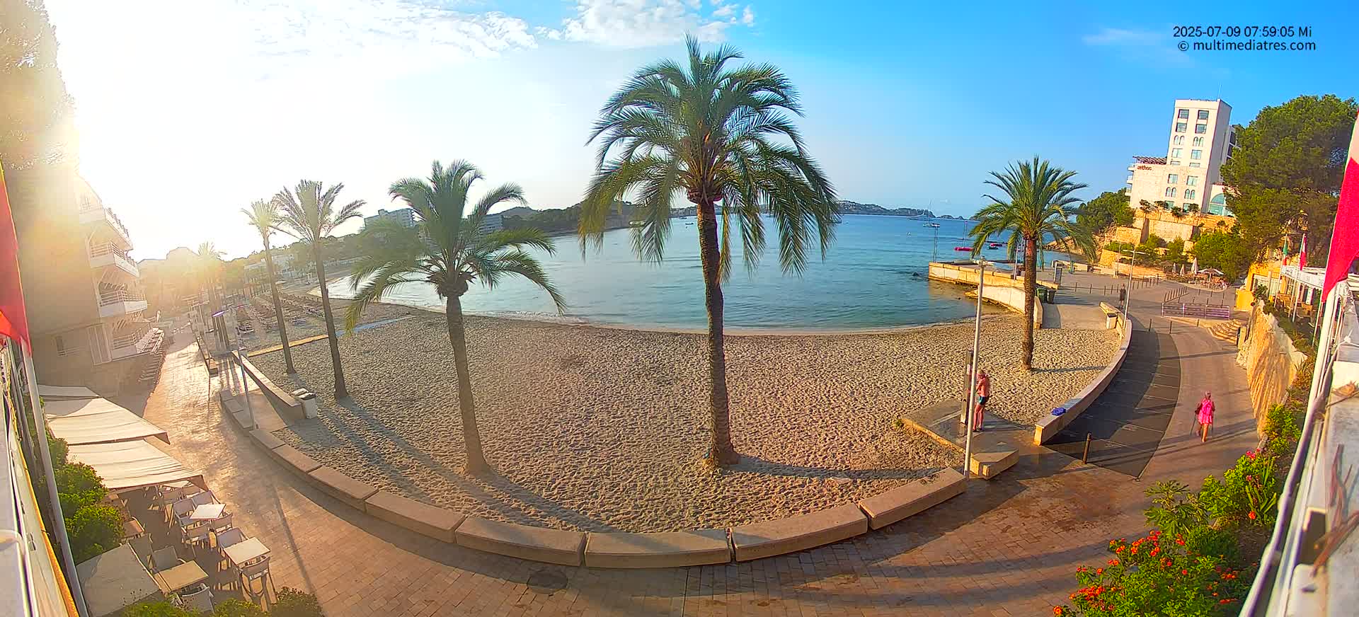 Mallorca, Peguera Palmira Beach by Rendezvous Garden Live Cam - Balearic Islands, Spain