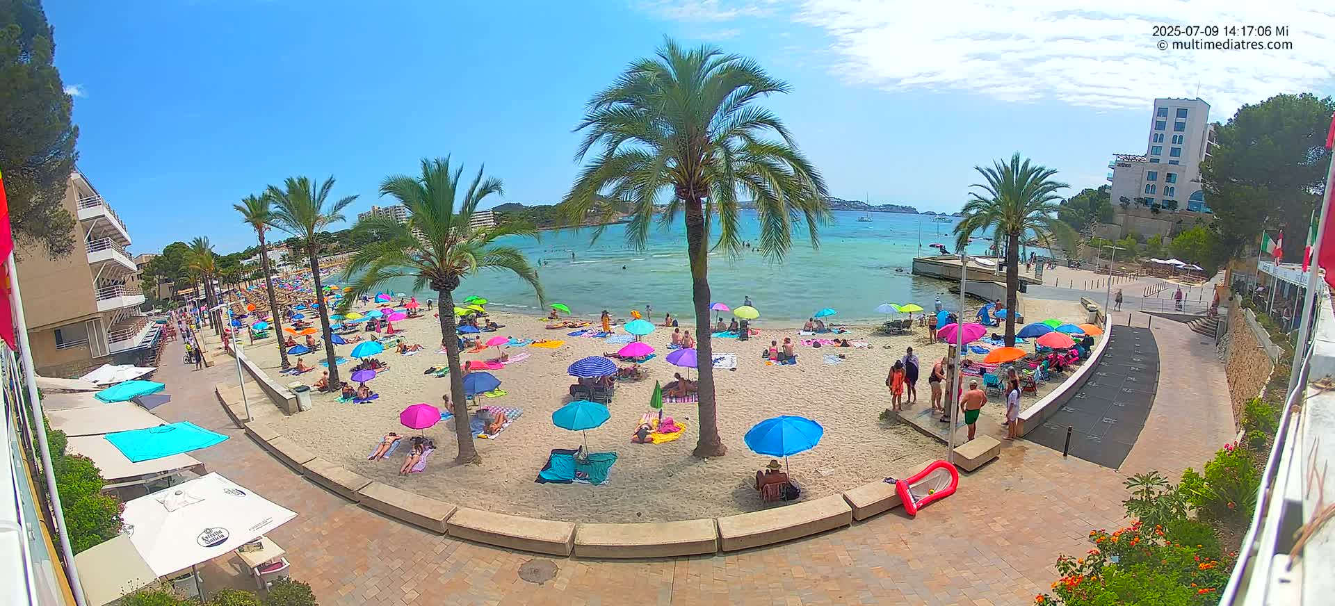 Mallorca, Peguera Palmira Beach by Rendezvous Garden Live Cam - Balearic Islands, Spain