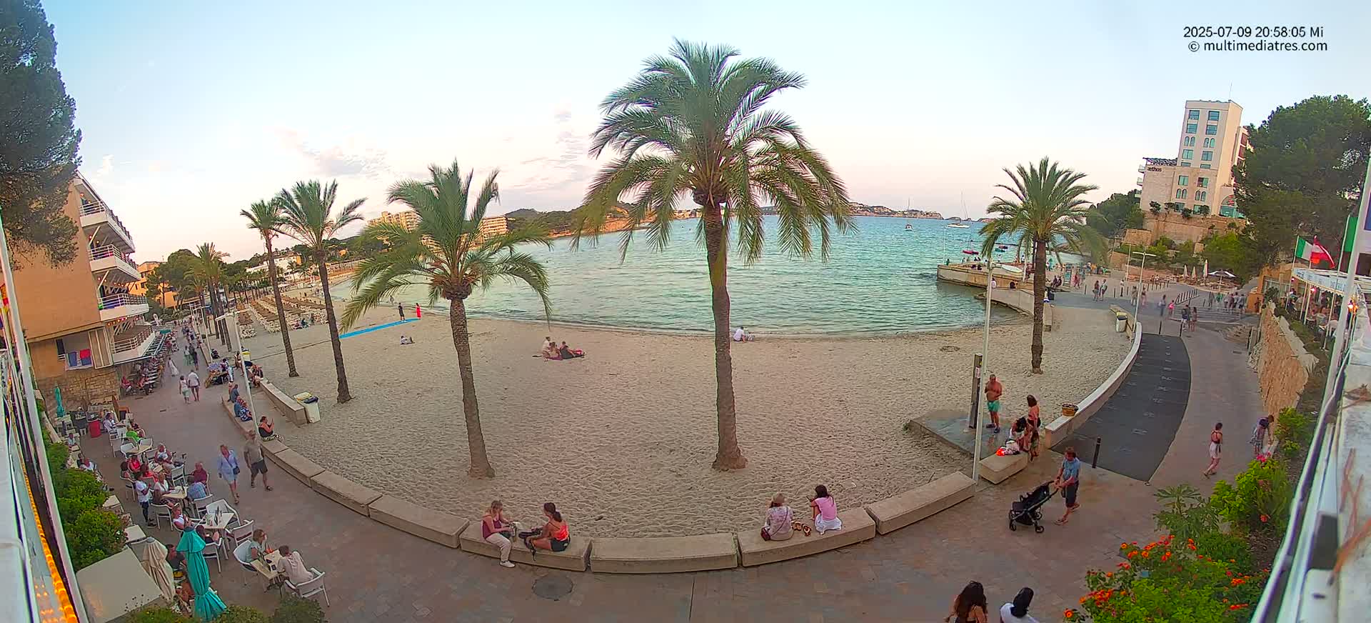 Mallorca, Peguera Palmira Beach by Rendezvous Garden Live Cam - Balearic Islands, Spain
