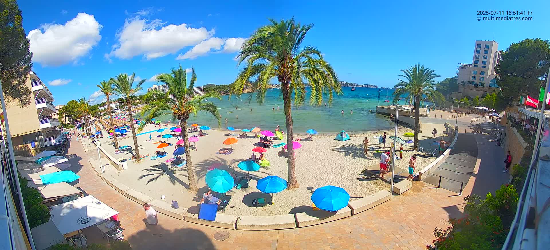 Mallorca, Peguera Palmira Beach by Rendezvous Garden Live Cam - Balearic Islands, Spain