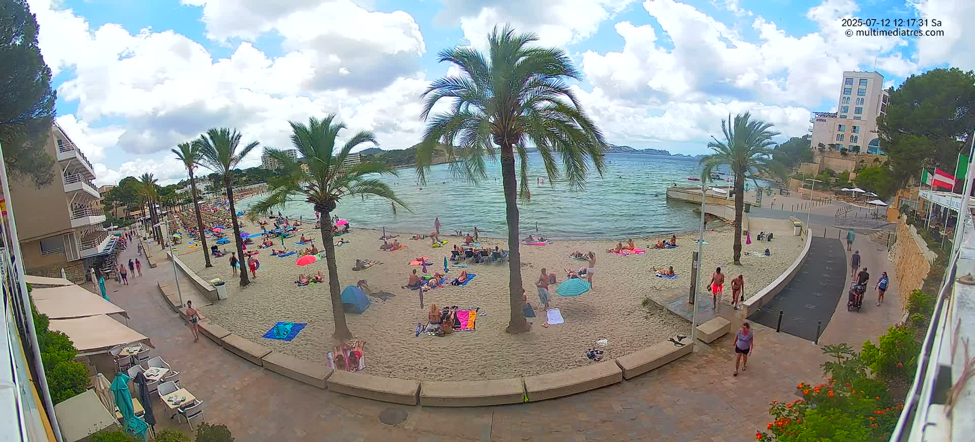 Mallorca, Peguera Palmira Beach by Rendezvous Garden Live Cam - Balearic Islands, Spain