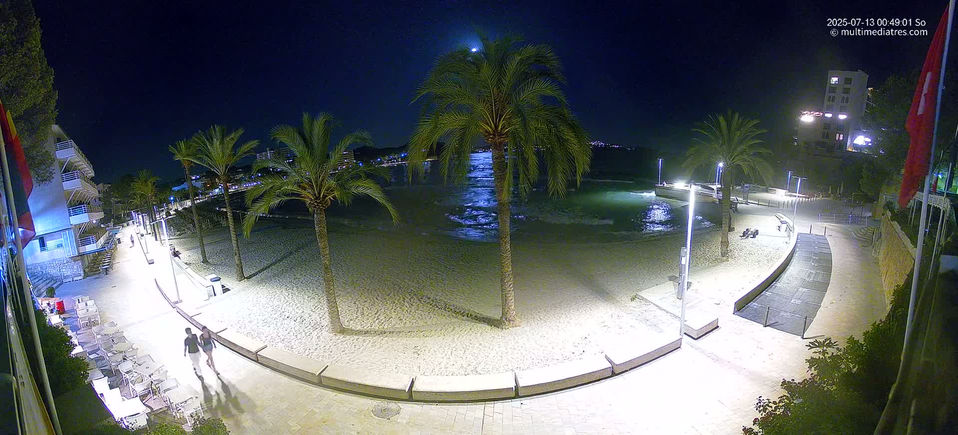 Mallorca, Peguera Palmira Beach by Rendezvous Garden Live Cam - Balearic Islands, Spain